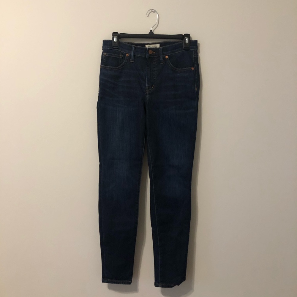 Madewell jeans: 9” high-rise skinny